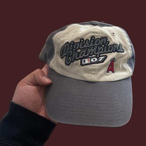 Y2K 2007 Angels Division Champion Hat NWT - Picture 1 of 4